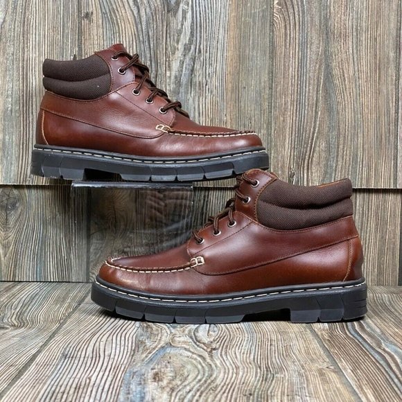 Maine Woods Leather Ankle Boots Brown Lace Padded main image 5